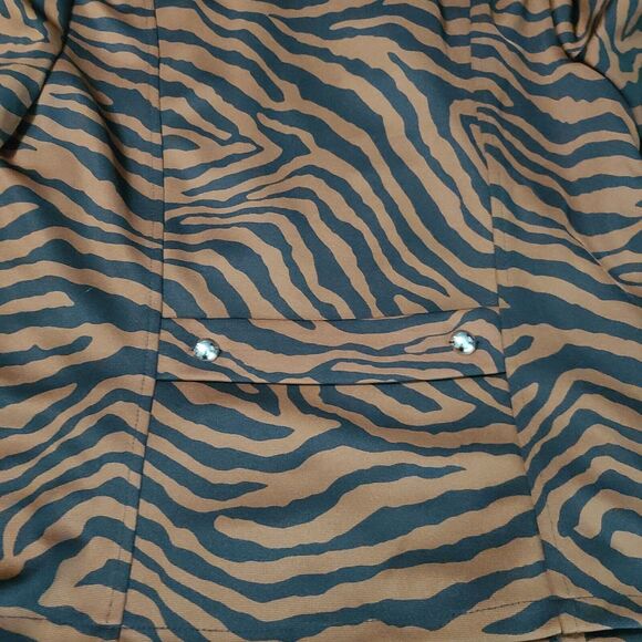 Lisa International Womens Jacket Multicolor Size PM Polyester Blend Stretch Zip - Picture 12 of 12